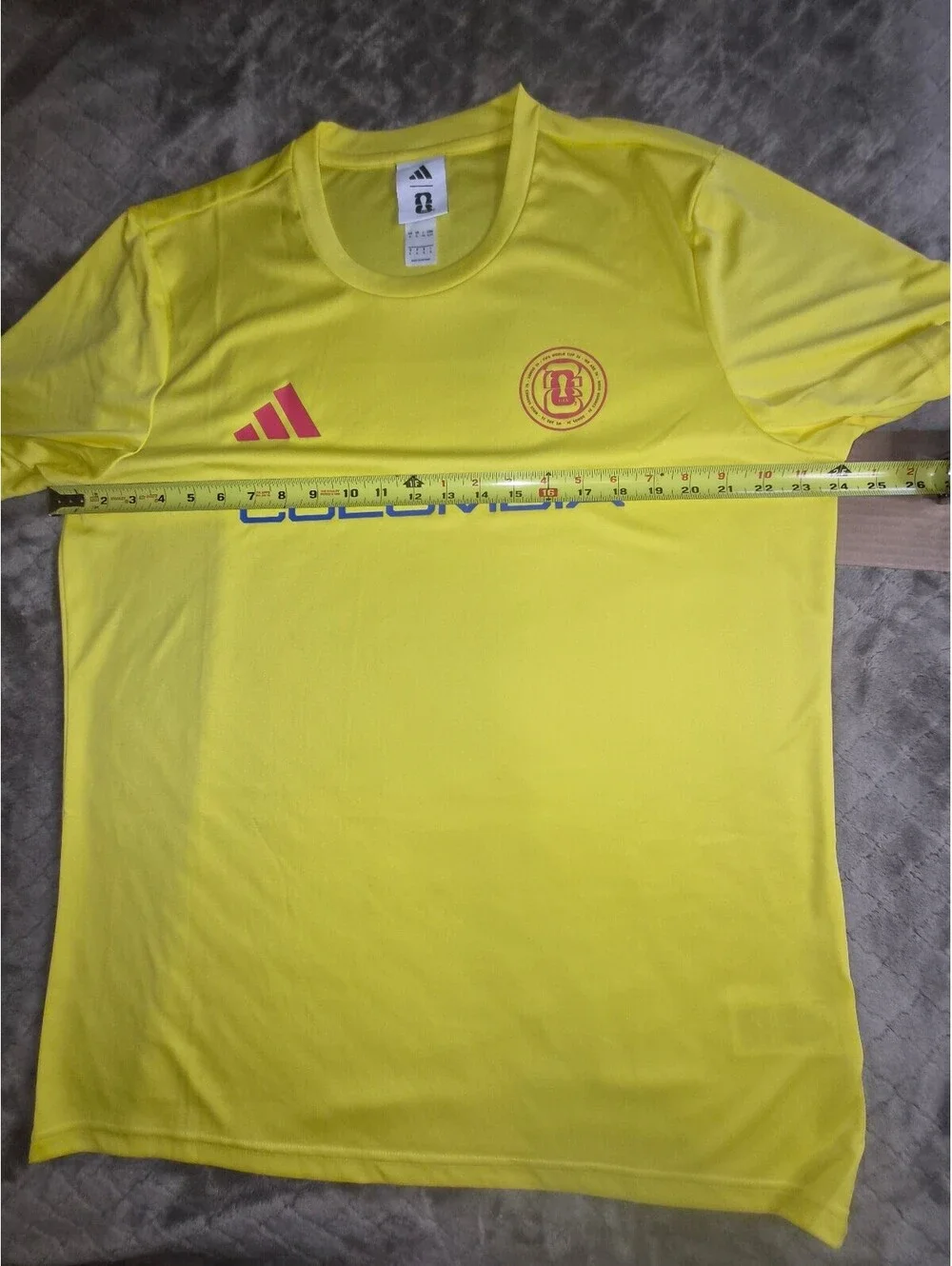 Adidas Colombia Soccer Jersey Yellow Size L Officially Licensed